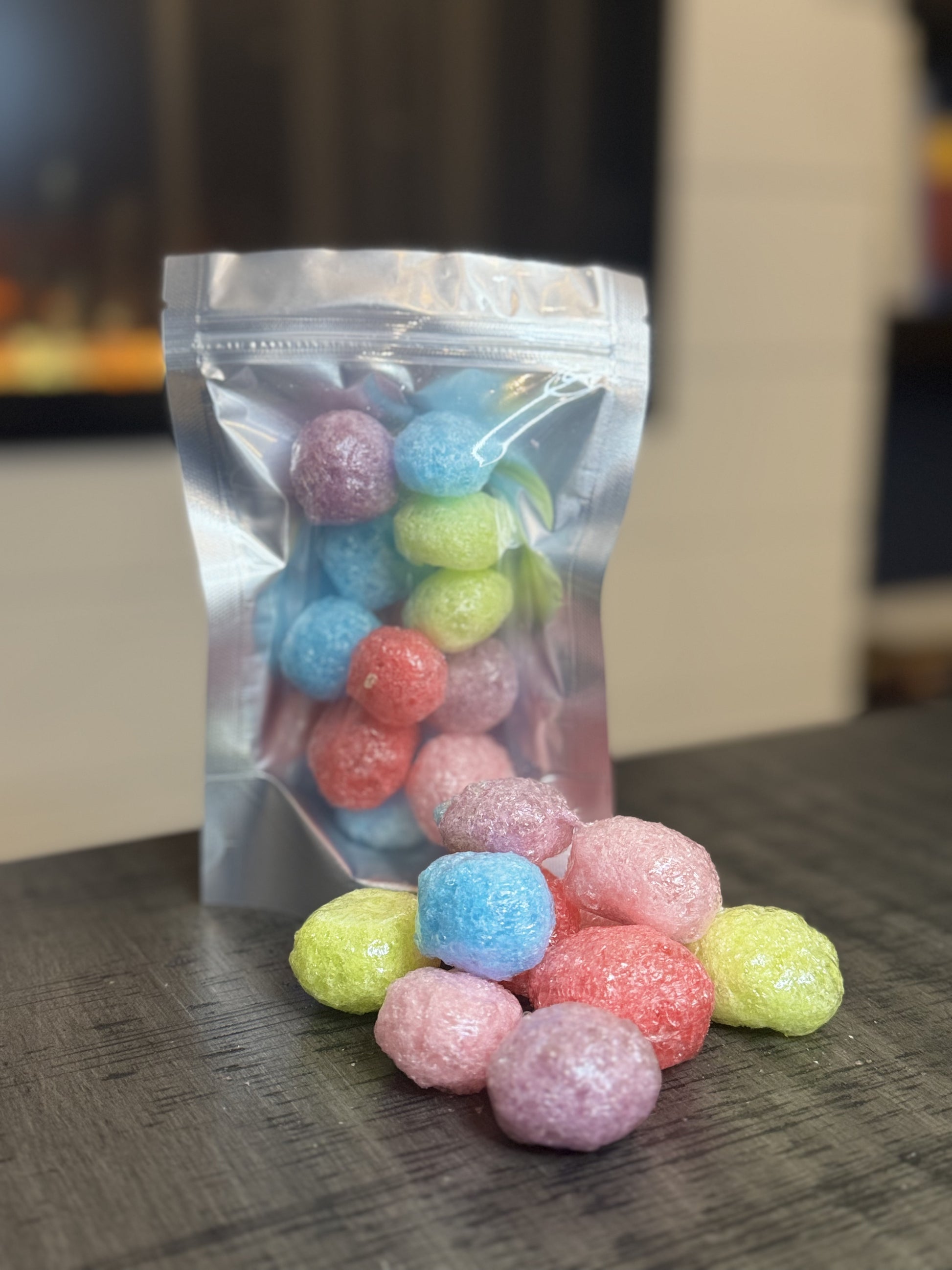Freeze Dried Candy, small size bag, displaying candy, jolly ranchers
