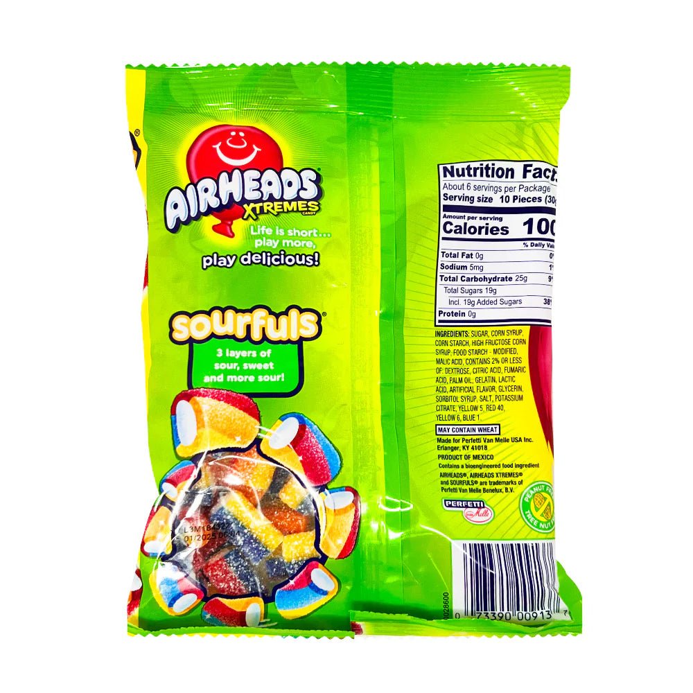 AirHeads Xtremes Sourfuls - Rainbow Berry - Chilly Willy's Freeze Dried Candy